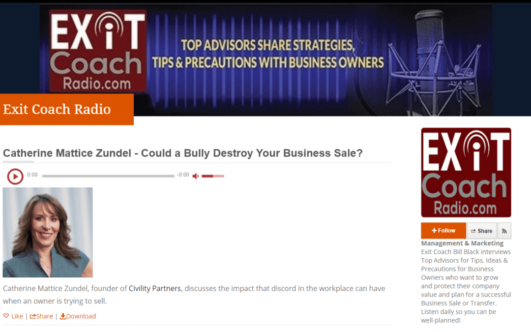 Could a Bully Destroy Your Business Sale? [Podcast]